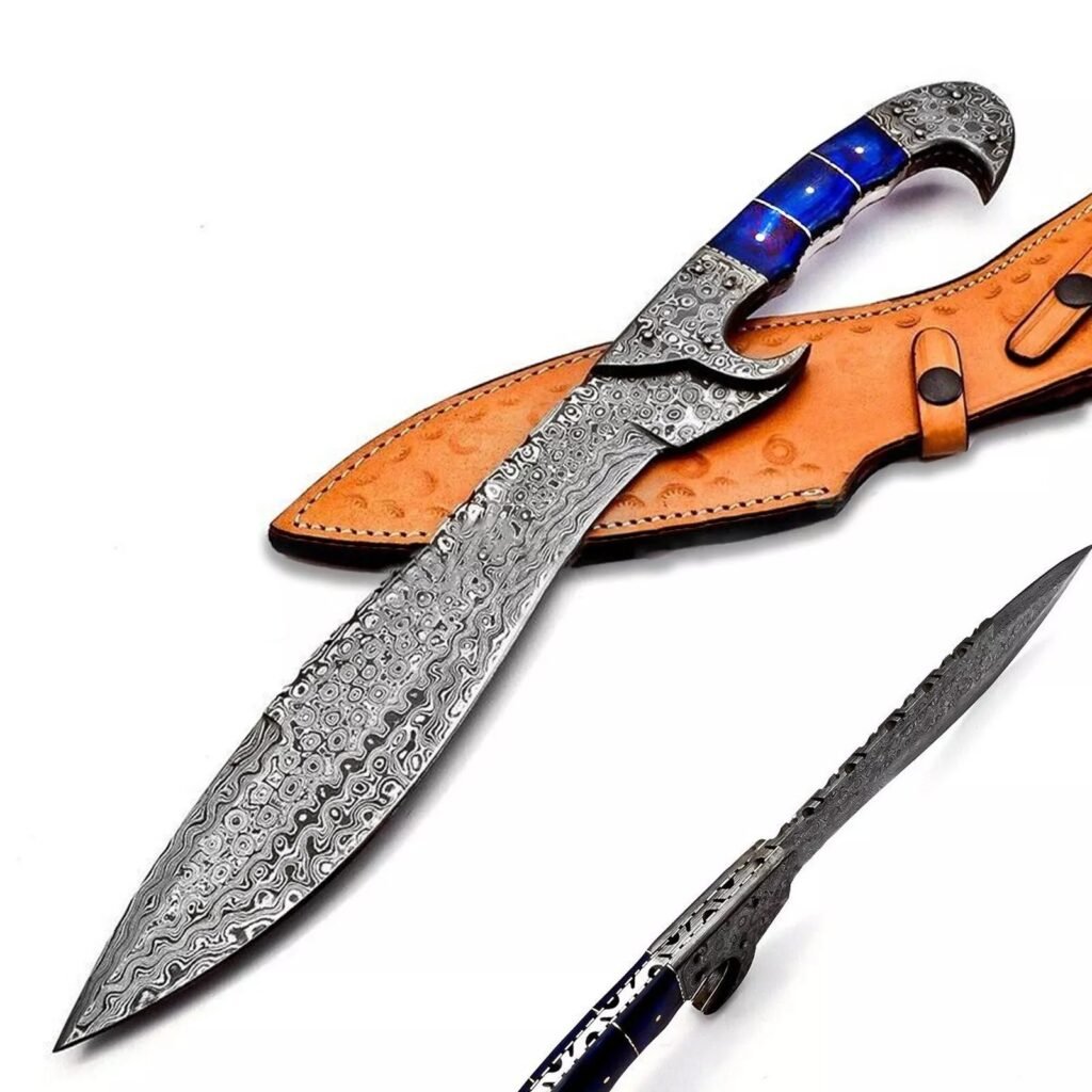 Damascus Steel Kukri Knife