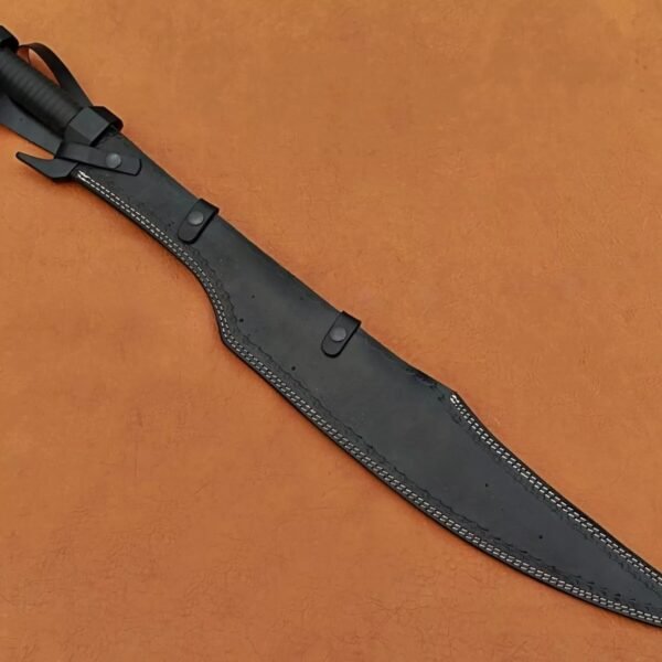Spartan 300 Sword with Custom Leather Sheath | Greek Kopis Short Sword