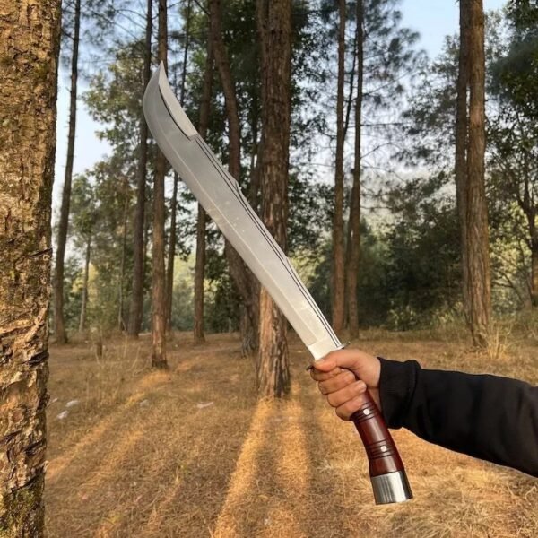 Handmade Tactical Scimitar Machete | Up swept Steel Chopping Sword