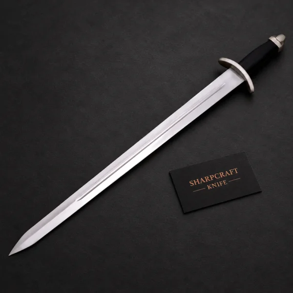 Broad Blade Sword with Dark Grip — branded product view 1