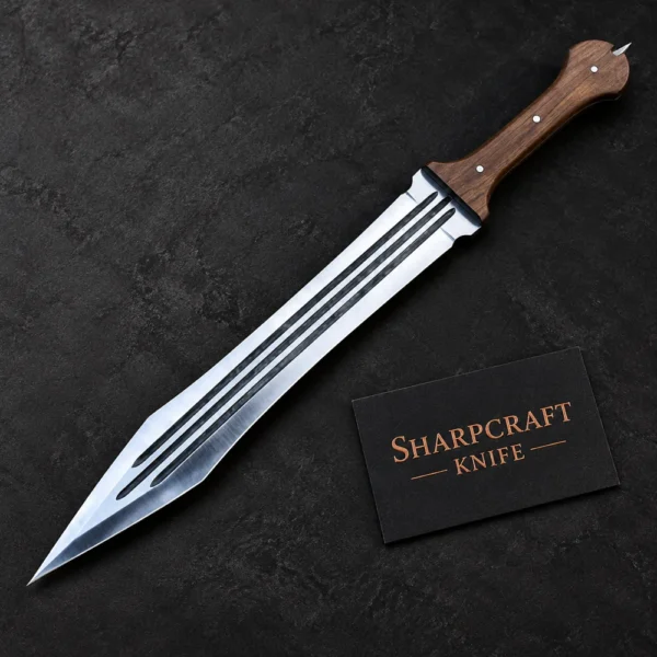 Broad Fuller Blade Sword with Wood Handle — product view 1