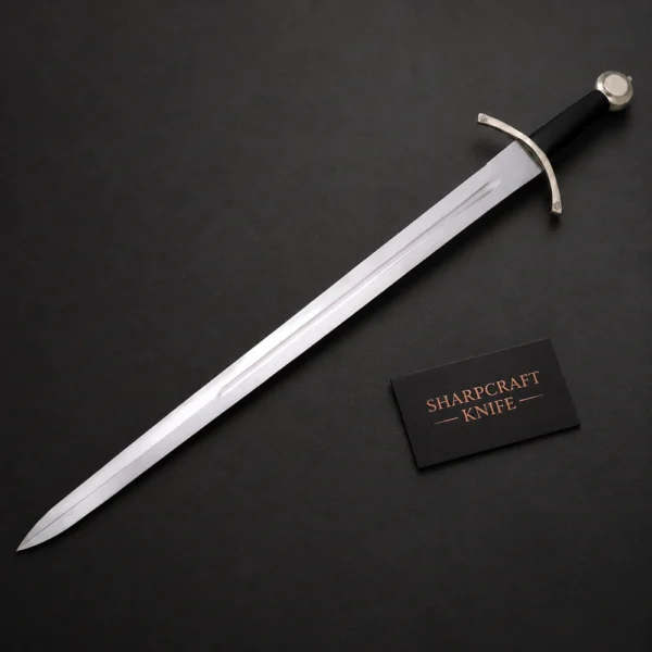 Curved Guard Sword with Round Pommel — branded product view 1