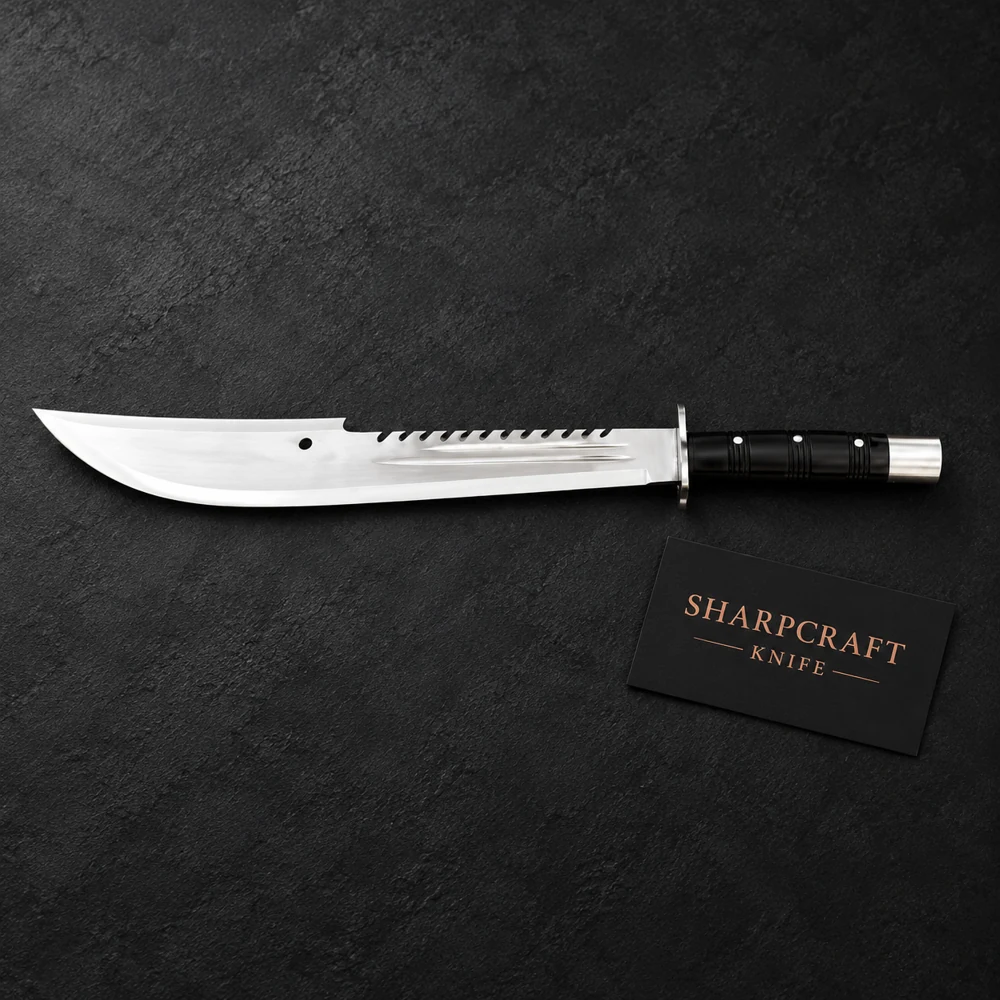 Long Curved Blade with Notched Spine — branded product view 1