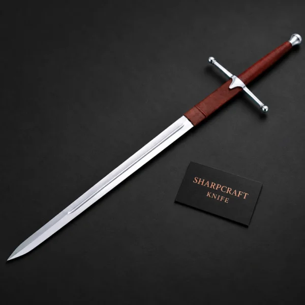 Long Sword with Red Grip and Straight Guard — branded product view 1