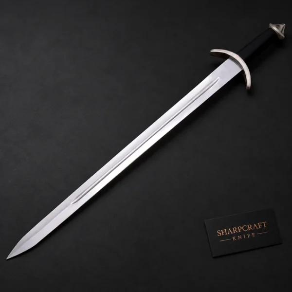 Medieval Style Sword with Shaped Pommel — product view 1