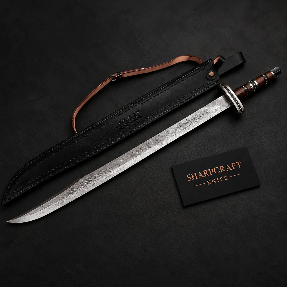 Patterned Sword with Decorative Banded Hilt — branded product view 1
