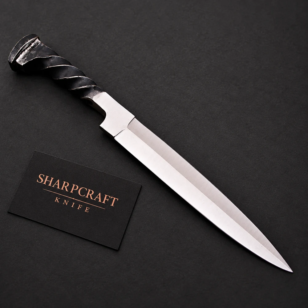 Twisted Handle Long Pointed Knife — view 1 Twisted Handle Long Pointed Knife — branded product view 1