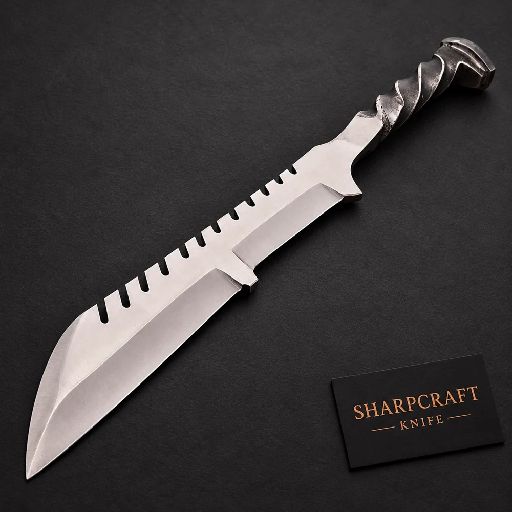 Twisted Handle Notched Blade Knife — view 1 Twisted Handle Notched Blade Knife — product view 1