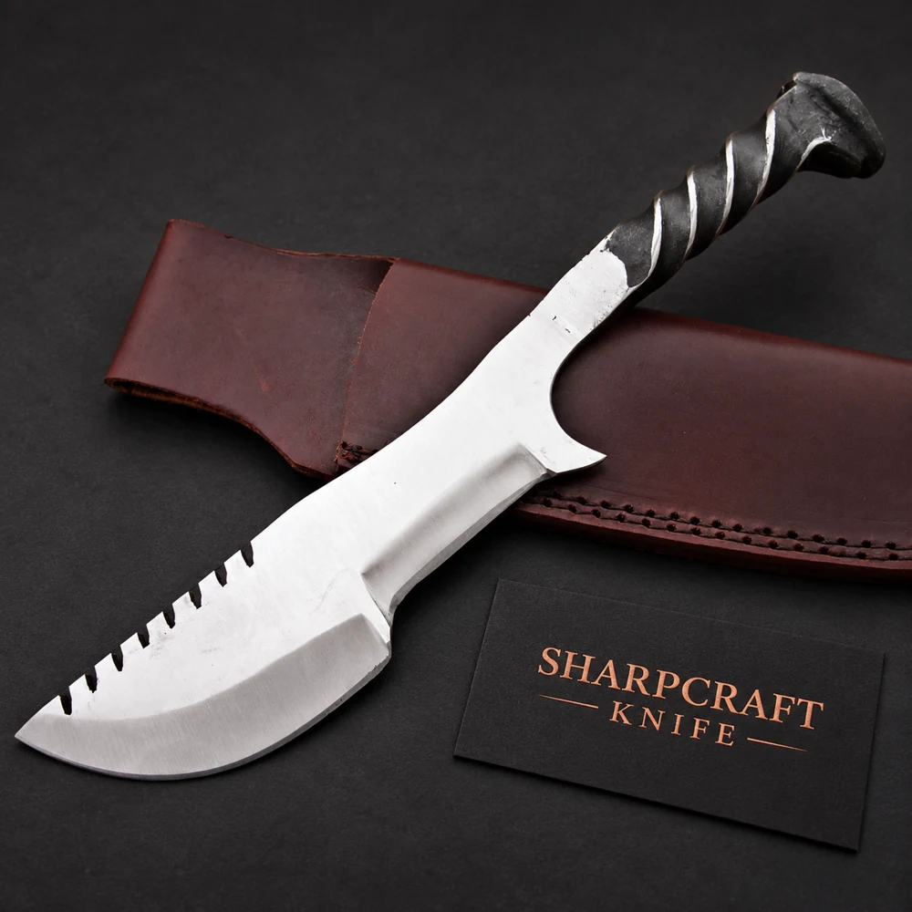 Twisted Handle Tracker Style Knife — view 1 Twisted Handle Tracker Style Knife — branded product view 1